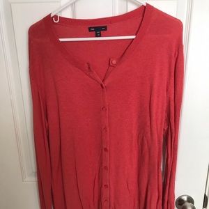 Gap burnt orange cardigan